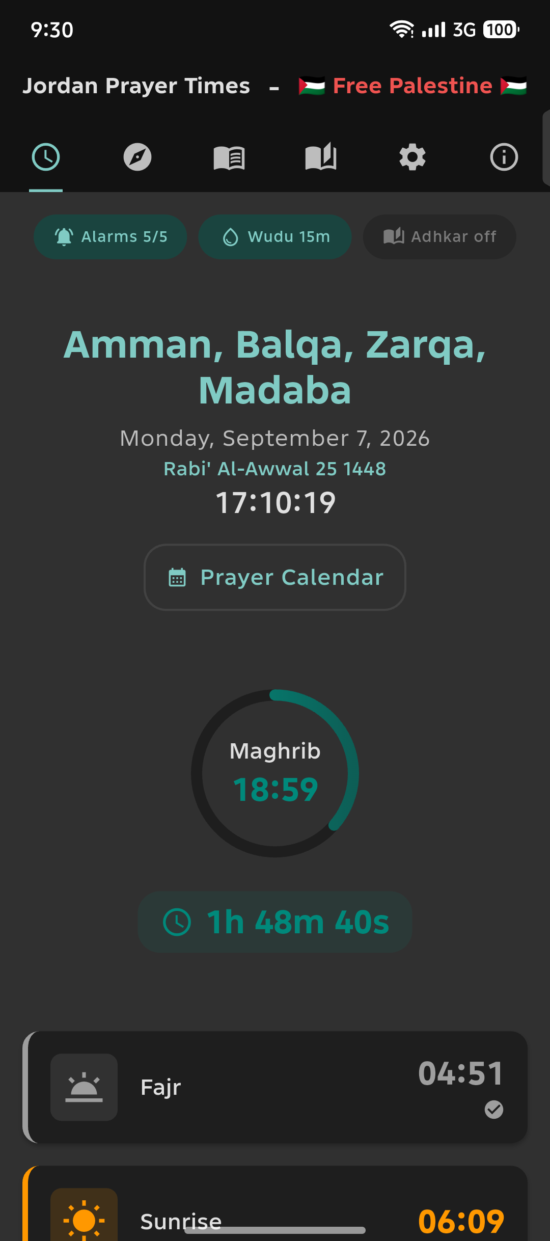 Jordan Prayer Times V2.6
