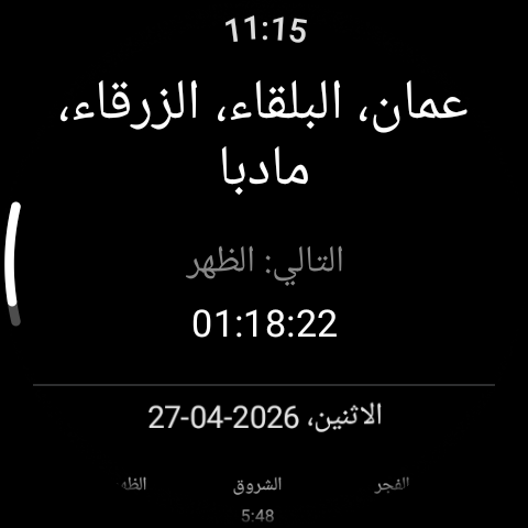 Wear OS Main Screen